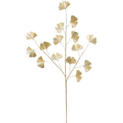 Sculpted Ginkgo Leaf Spray - 32 Inches