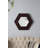 18.5" X 18.5" Hexagon Mirror With Solid Wood Frame, Wall Decor-652289684