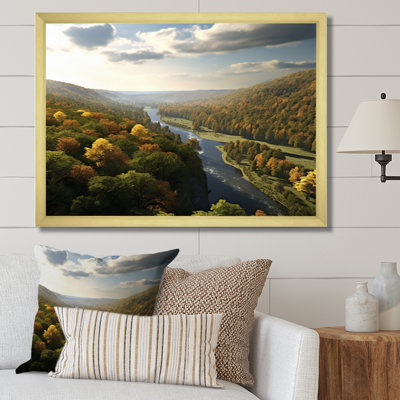 Delaware River Horizon, reproduction d'art sur toile