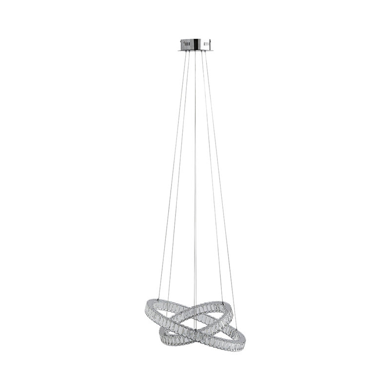 2 - Light Polished Chrome LED Pendant