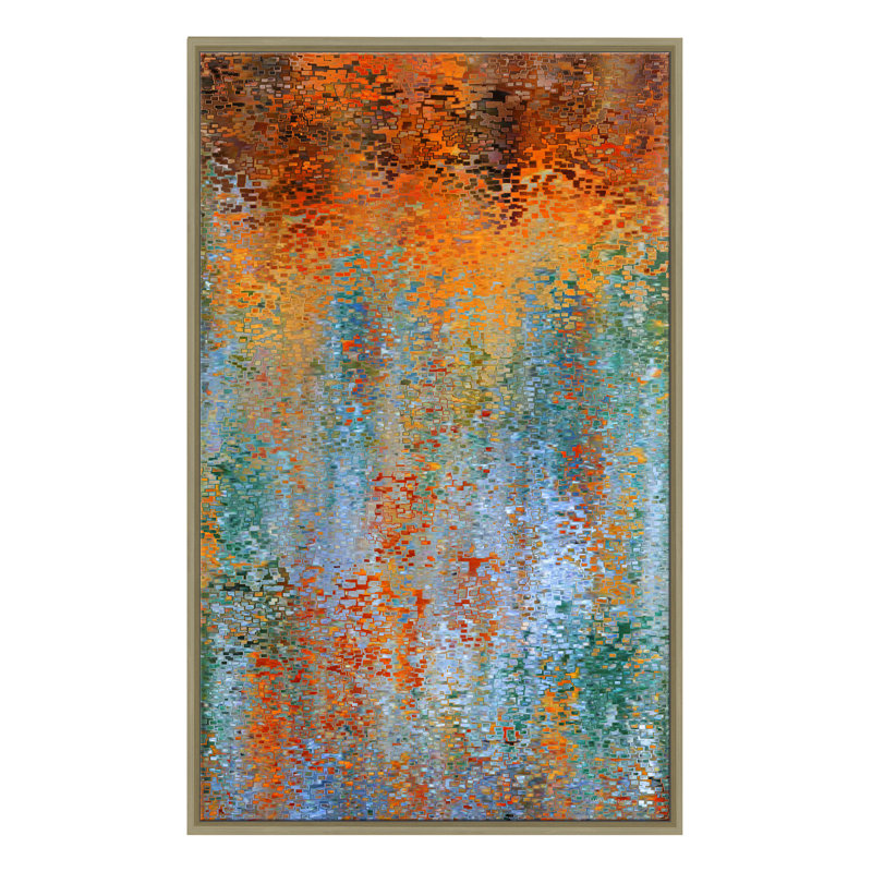 «Hold Fast to Your Faith. «Hebrews 4: 14», impression sur toile, H 43,5 po x l 27,5 po x P 2 po, Cadre flottant champagne
