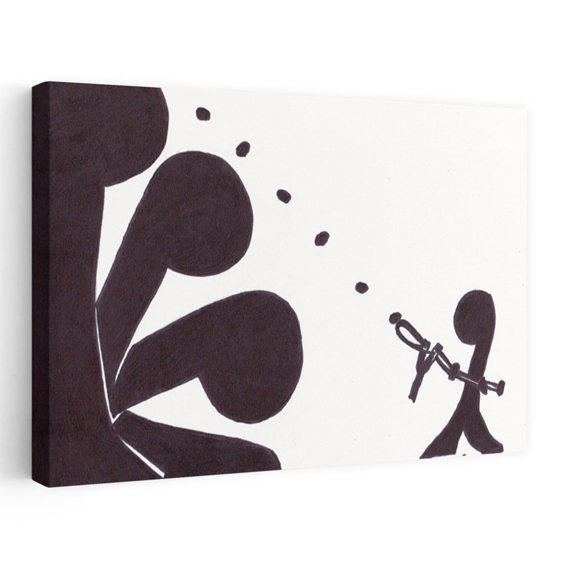 «Musical Notes», impression d'art mural abstrait minimaliste ludique, 32" H x 48" W