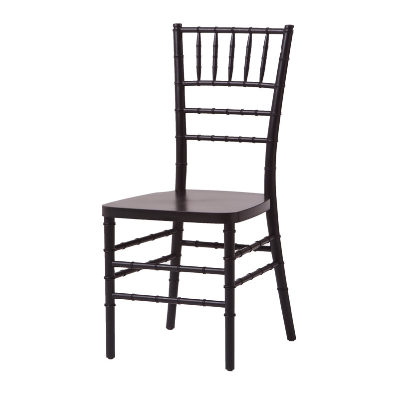 18'' H Stacking Side Chair, Black