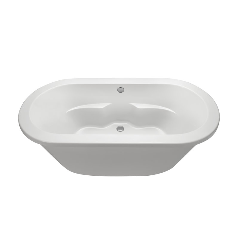MTI Solutions 71.75" Freestanding Air Bathtub, White