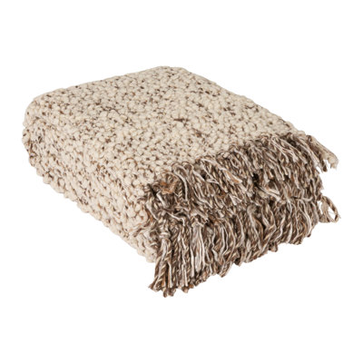 Cozy Haven Wool Blend Shag Throw