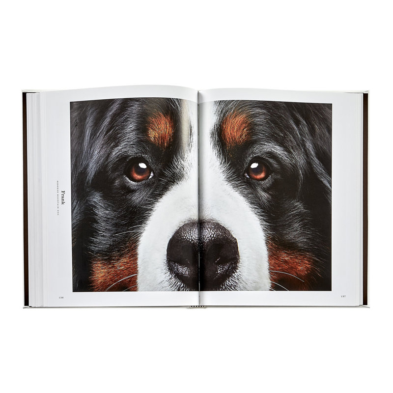 Graphic Image Good Dog Coffee Table Book, Leather, Ivory