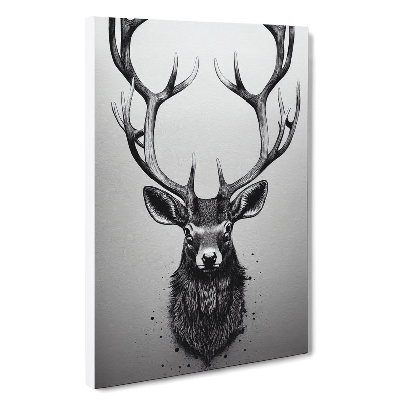 Urban Stag - Wrapped Canvas, 50cm H x 35cm W x 3cm D