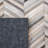Sequeira Hand Woven Leather/Felted Cloth Chevron Rug in Ivory/Gray-1227663018