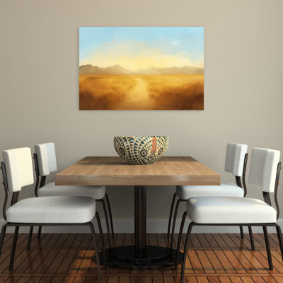 «Desert Valley Contemporary Peaceful Serene Landscape Nature», art mural