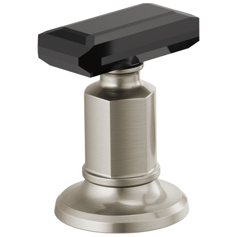 Invari™ Widespread Lavatory Faucet with Column Spout, Luxe Nickel, Knob Handle