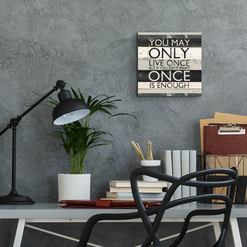Art mural en verre Zephyr Quote 1 'par Mike Schick, H 12 po x l 12 po x P 0,13 po