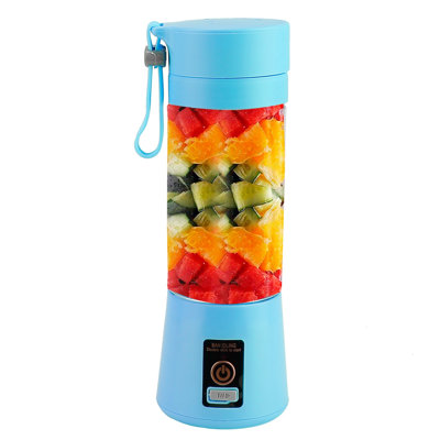 Portable Juicer Blender USB Rechargeable Juicer Cup with 6 Blades