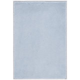 Aldo Solid Color Machine Woven Polyester Area Rug in Light Blue