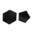 Table basse noire, conception géométrique, et à, idéale pour divers espaces, aucun assemblage requis noir moderne, creux polyvalent,