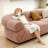 Modern and Simple Pink Chenille Sofa