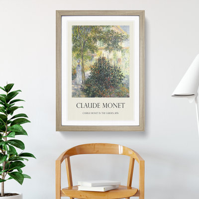 Camille in the Garden at Argenteuil by Claude Monet - Picture Frame Art Prints