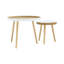 Ensemble de tables basses rondes Tucked