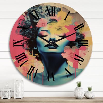 Horloge murale en bois massif Nourudeen