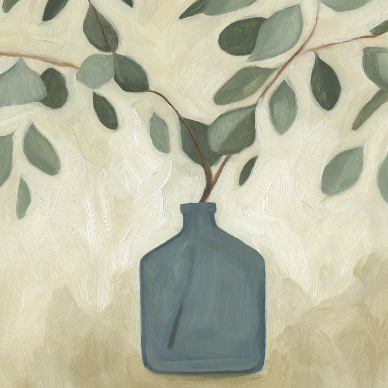 " Greenery Still Life IV " by Emma Scarvey Painting Print, 20" H x 20" W x 1.25" D