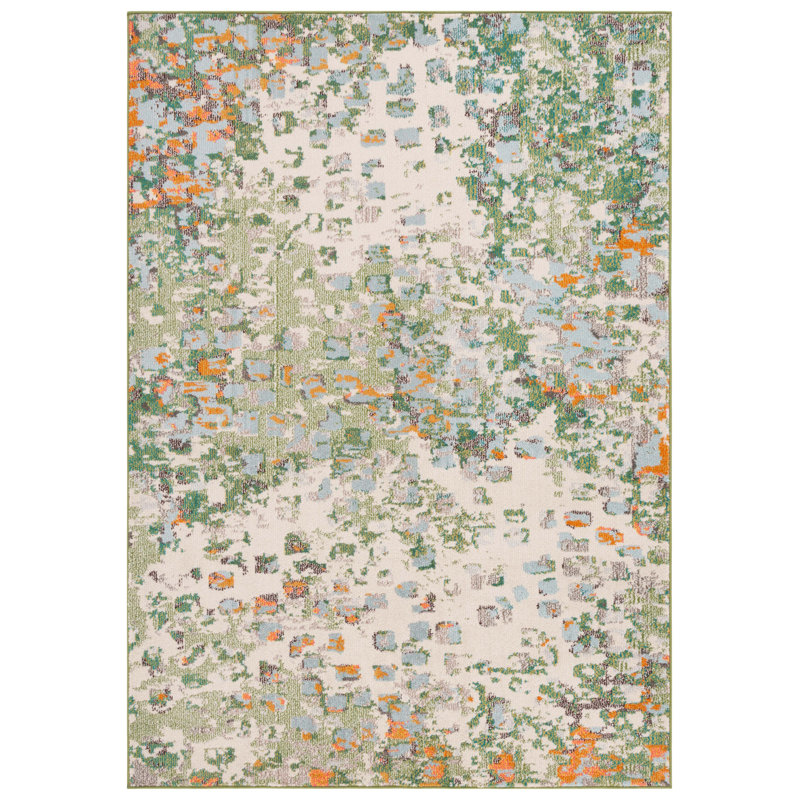 Monaco Performance Abstract Rug, Rectangle 6'7" x 9'2"