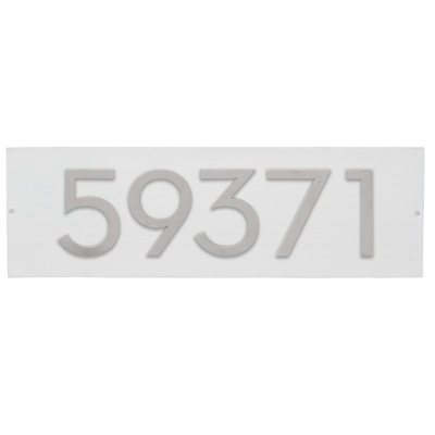 Floating Modern 4" Number Horizontal Address Plaque (5 Digits)