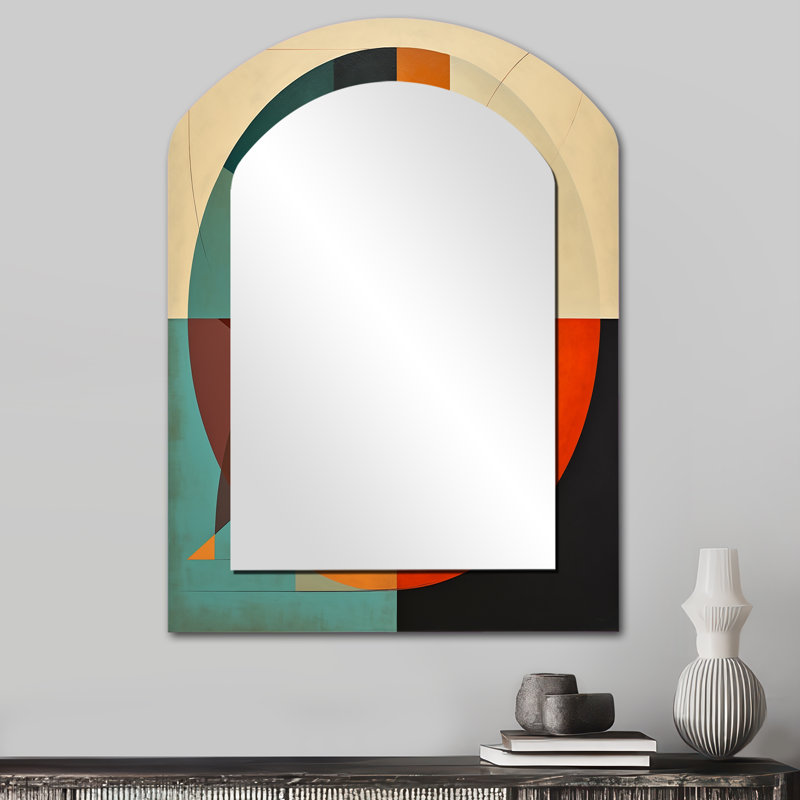 Odyssey Midcentury Retro Abstract Geometrics I - Mid-Century Modern, Asymmetric, 34 po x 25 po