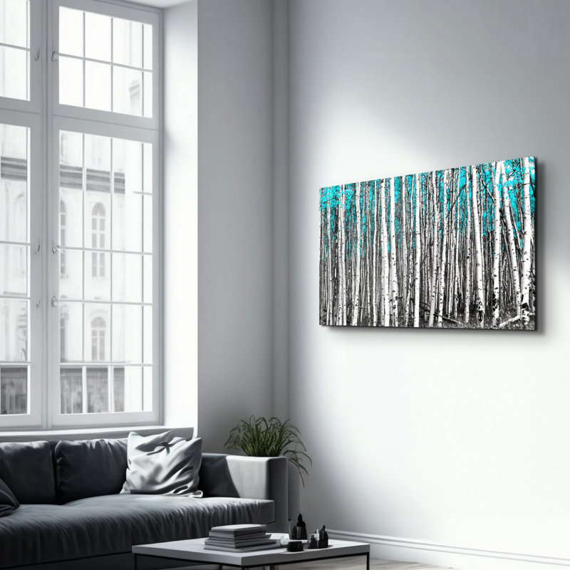 Élégante peinture murale en verre trempé de 13,8 po x 21,7 po | 100% verre trempé, épaisseur: 0,16 pouce | Imprimé UV pour des couleurs éclatantes | Parfait pour la décoration intérieure, le salon et les espaces de bureau