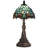 Small Tiffany Lamp Mini Stained Glass Desk Lamp Sea Blue Dragonfly Style Vintage Table Lamp Tiffany Style Night Light 8X17.5 Inch