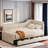 Ingatestone L-Shaped Corduroy Daybed with 2 Storage Drawers -441765451