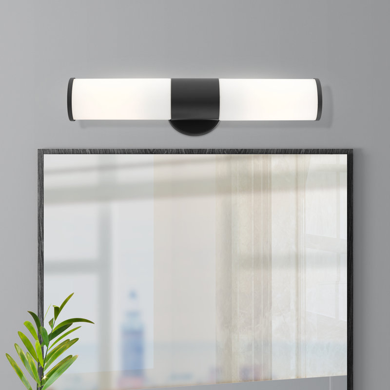 Éclairage pour salle de bain à 2 lumières à intensité variable Collingwood, Noir