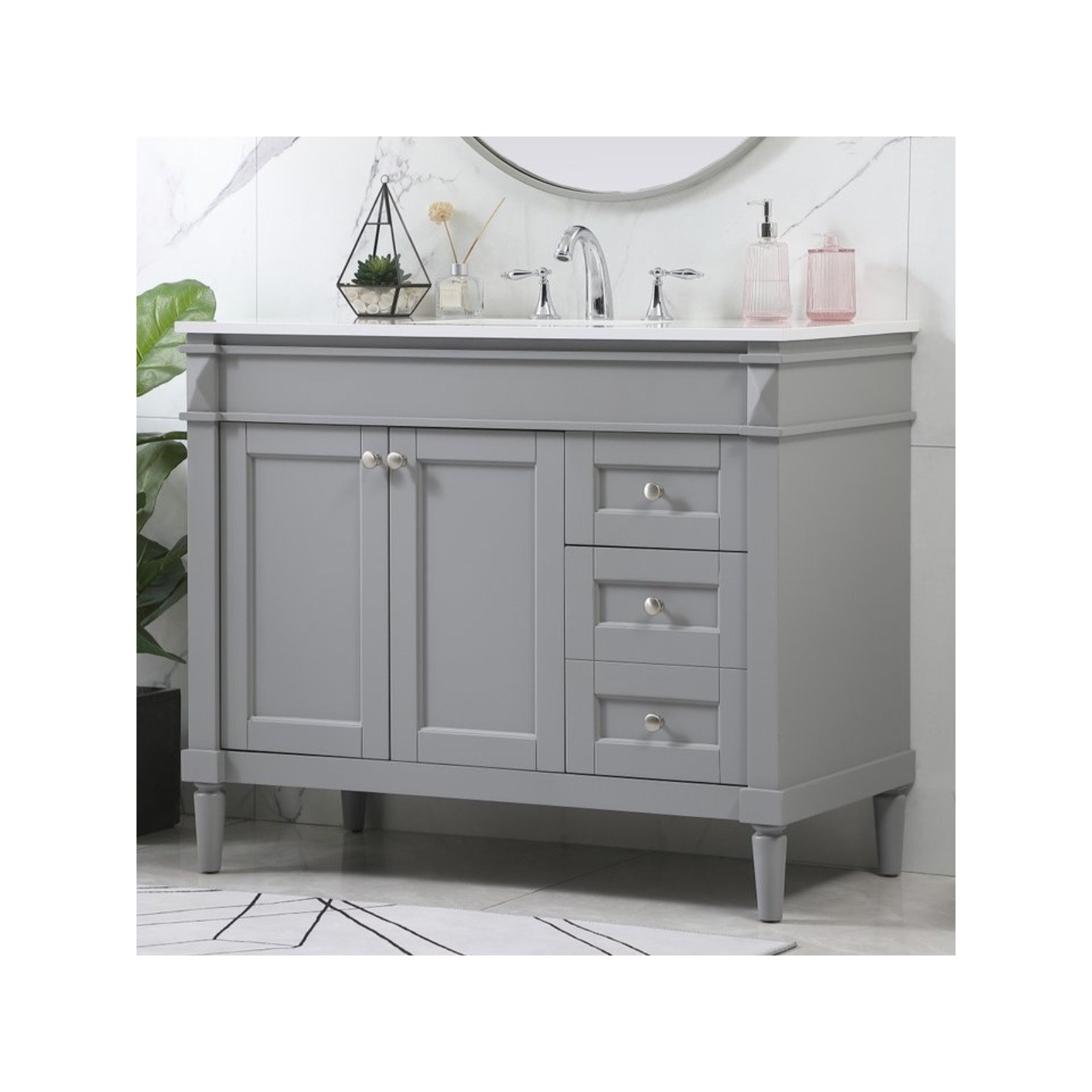 Readington 42'' Single Bathroom Vanity, Gray