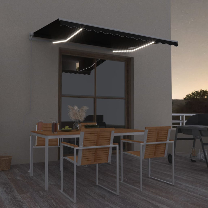 Dakota Fields 300cm W x 250cm D Retractable, Anthracite