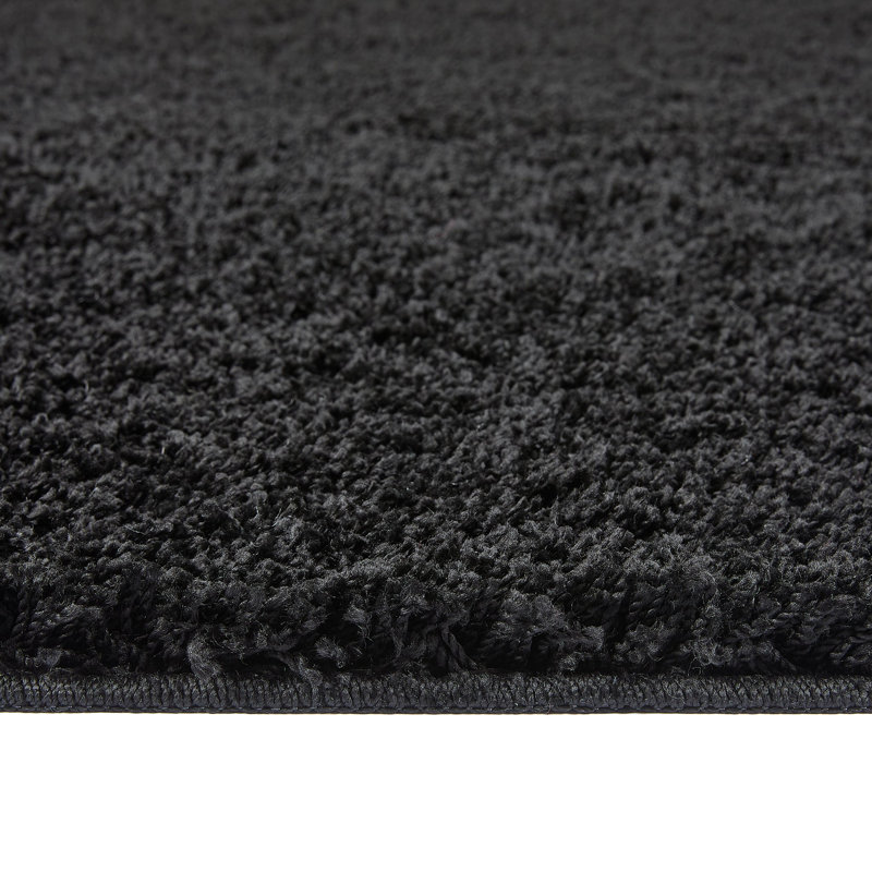 Solid Colour Machine Tufted Area Rug, Round 100 cm