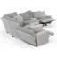 Robyn 6 - Piece Upholstered Reclining Sectional With 3 Reclining Seats And Storage Console-1485680128