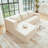 Lova 3 Seaters Chaise Cushion Couch Left - Beige