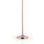 Lampe sur pied 63 po Mancil «Evangelia», finition argentée et accents de cristal, abat-jour transparent