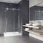 Winslow 48" W x 36" D x 80" H Sliding Frameless Shower Enclosure with 3/8  Clear Glass&Base-50877756-50877758
