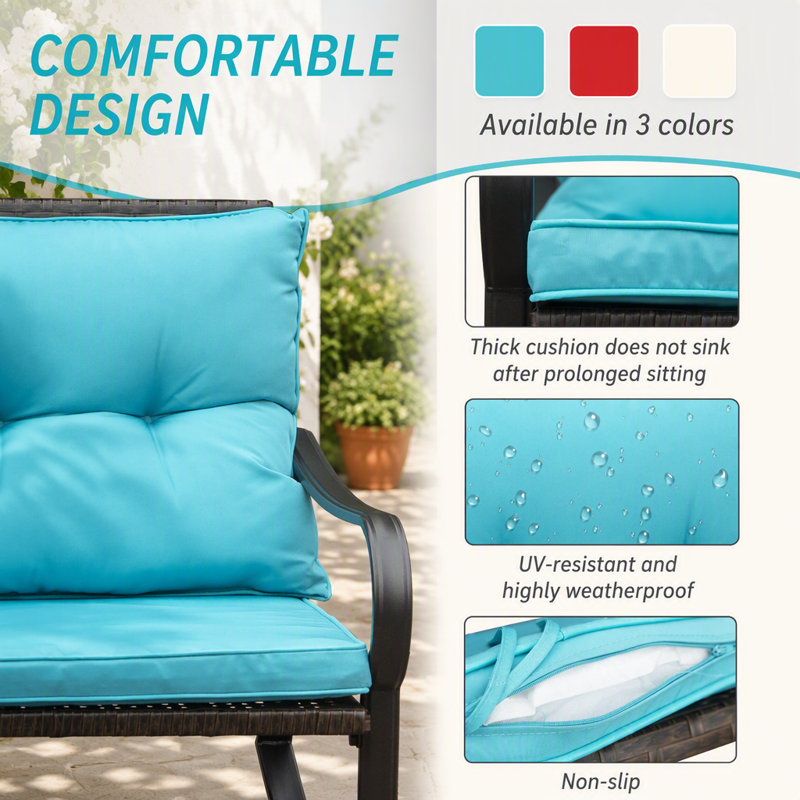 2 - Person Patio Conversation Set, Blue