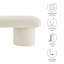 Banc en velours Orla Performance taupe-106273823