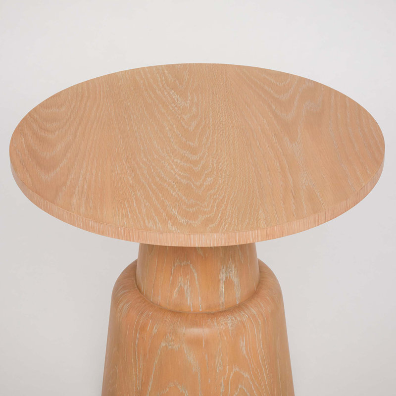 Graves Solid Wood End Table, Saddle