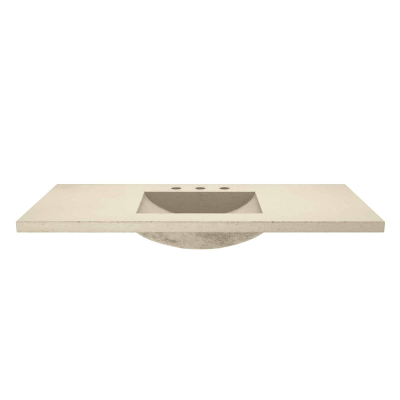 Palomar 48.5" Single Bathroom Vanity Top with Sink, Sand, 8" Centers