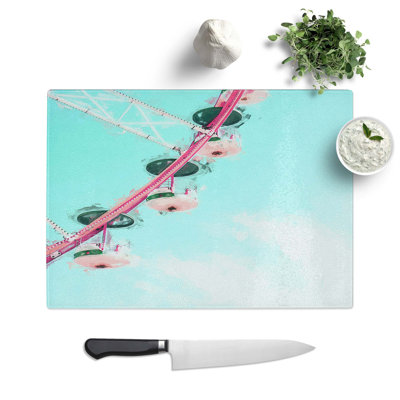 Glass Ferris Wheel in Abstract Chopping Board