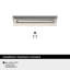 Poignée d'armoire en nickel satiné de 3 po (76 mm) Streamline Tab - paquet de 10-111778365-111778370