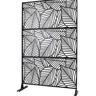 76" H48" W Metal Privacy Screens - Ideal For Balcony, Patio, Garden. Rust & Fade . Elegant Design. Easy Setup Screen 76"48" Freestanding Garden, Deck. . Enhance Privacy. Simple Assembly