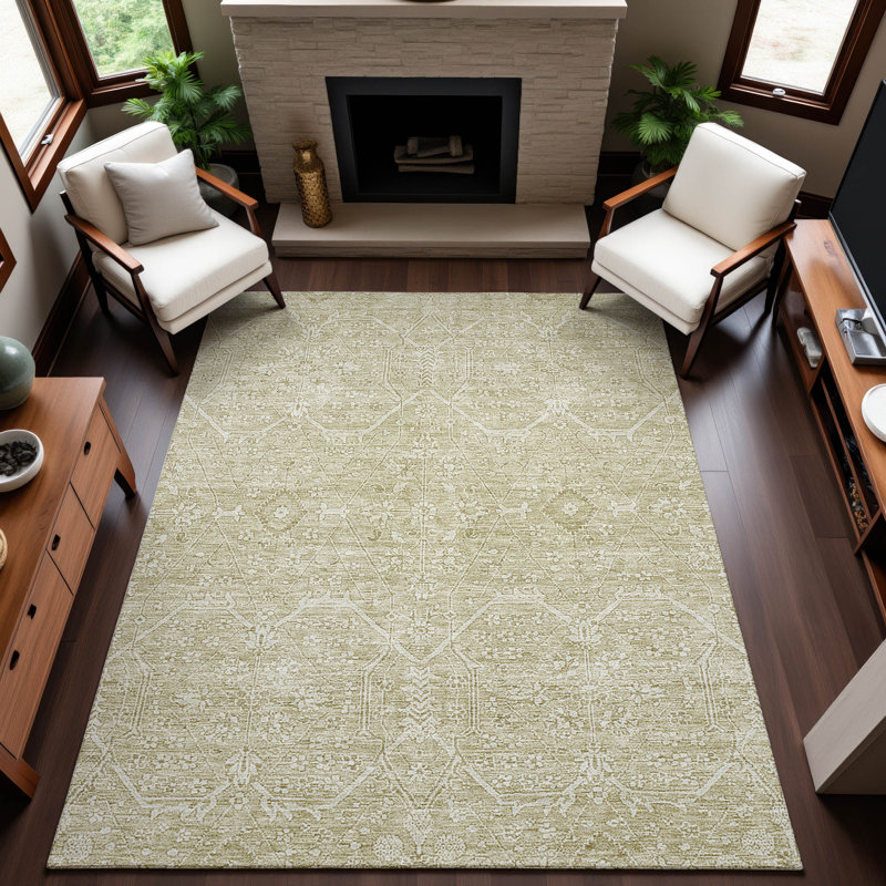 Premium Machine Washable Larock AMF1224 Panel Rug, Rectangle 5' x 7'6"
