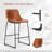 Comfortable And Stylish Counter Height Bar Stools With Ergonomic Design And Premium Leather Upholstery