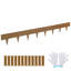 Bordure de paysage en acier, paquet de 10 bordures de jardin en acier, bandes de L 39,6 po x H 2 po