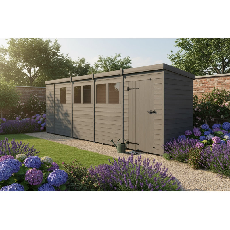 17x5 Pent Composite Shed