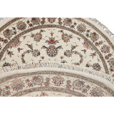 Hand Knotted Area Rug in Ivory