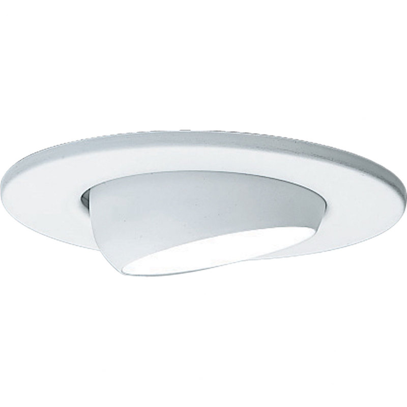 4" Eyeball Recessed Trim, White